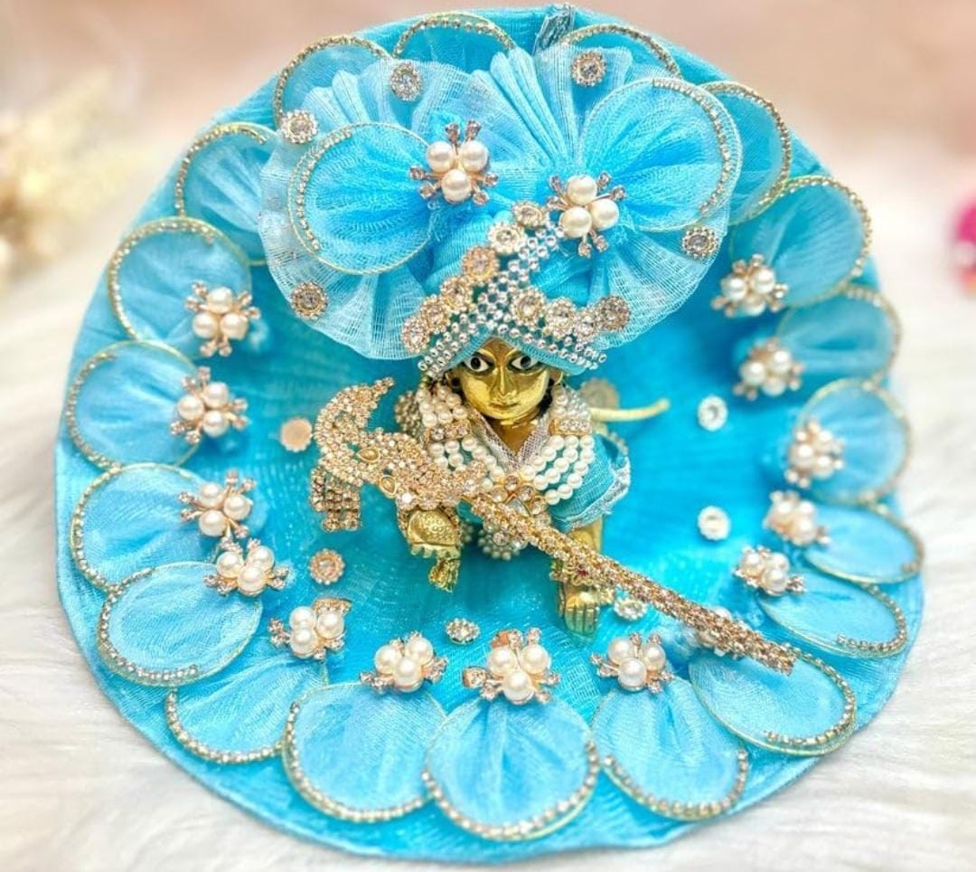 Laddu Gopal Dress Size 1, Ladoo Gopal Dress ,Baal Gopal Dress Size 1 Blue